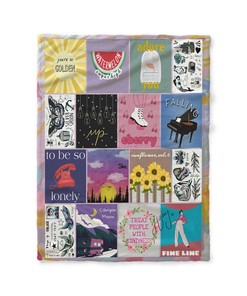 Harry Styles Butterfly Fine Line Blanket - Retro Quilt for Harry Styles Fans