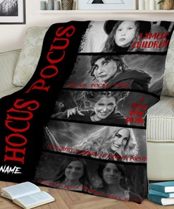 Hocus Pocus Blanket - Custom Name Blanket - Sanderson Sisters Halloween Witch