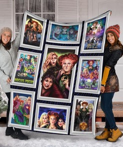Hocus Pocus Blanket - Sanderson Sister Movie Blanket - Halloween Scary Characters Family Gift