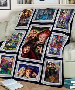 Hocus Pocus Blanket - Sanderson Sister Movie Blanket - Halloween Scary Characters Family Gift