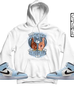 Homie If We Locked In Unisex Sneaker Shirt Match Mid Ice Blue 1s Tee, Jordan 1 Mid Ice Blue Hoodie, Sweatshirt, T-Shirt
