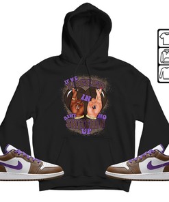 Homie If We Locked In Unisex Sneaker Shirt Match Purple Mocha 1s Tee, Jordan 1 Low Purple Mocha Hoodie, Sweatshirt, T-Shirt