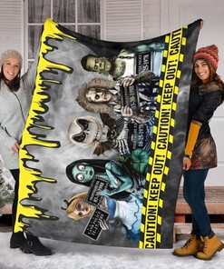 Horror Jack Skellington Fleece Blanket, Nightmare Before Christmas Blanket, Halloween Gifts, Christmas Gifts, Horror Movies Scary Vibes