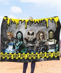 Horror Jack Skellington Fleece Blanket, Nightmare Before Christmas Blanket, Halloween Gifts, Christmas Gifts, Horror Movies Scary Vibes