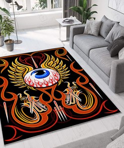 Hot Rod Eye Area Rug for Home Decoration