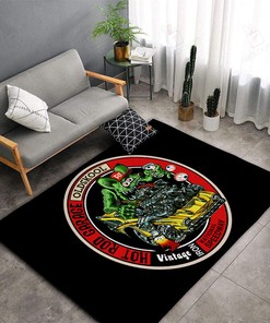 Hot Rod Garage Old skool Rug Hot Rod Rug for Garage