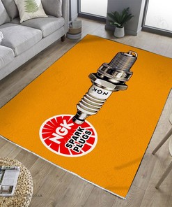 Hot Rod Garage Spark Plug Rug for Custom Home Decor