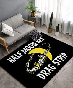 Hot Rod Half Moon Bay Drag Trip Rug for Home Decor