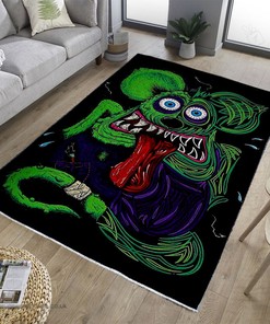 Hot Rod Pin Stripe Rat Rod Rug Hot Rod Rug for Garage