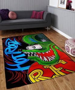 Hot Rod Rat Fink Rug Hot Rod Rug for Garage