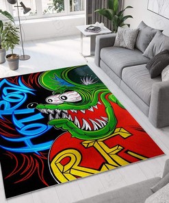 Hot Rod Rat Fink Rug Hot Rod Rug for Garage