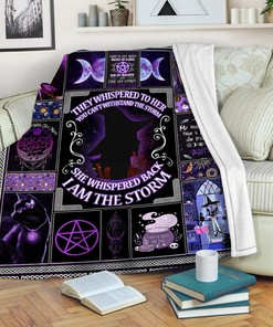 "I Am The Storm" Meaning Quilt Blanket, Empowering Gift
