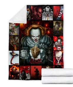 IT Movie Halloween Blanket - Pennywise Horror Characters Throw - Scary Movie Gift