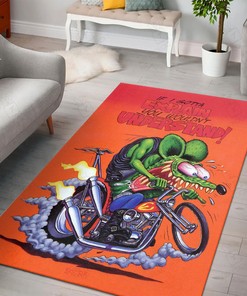 If I Gotta Explain You Wouldn't Understand Rat Fink Motorcycle Rug Hot Rod Rug for Garage