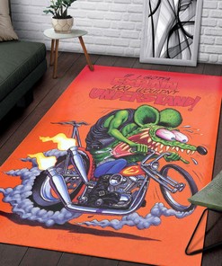 If I Gotta Explain You Wouldn't Understand Rat Fink Motorcycle Rug Hot Rod Rug for Garage