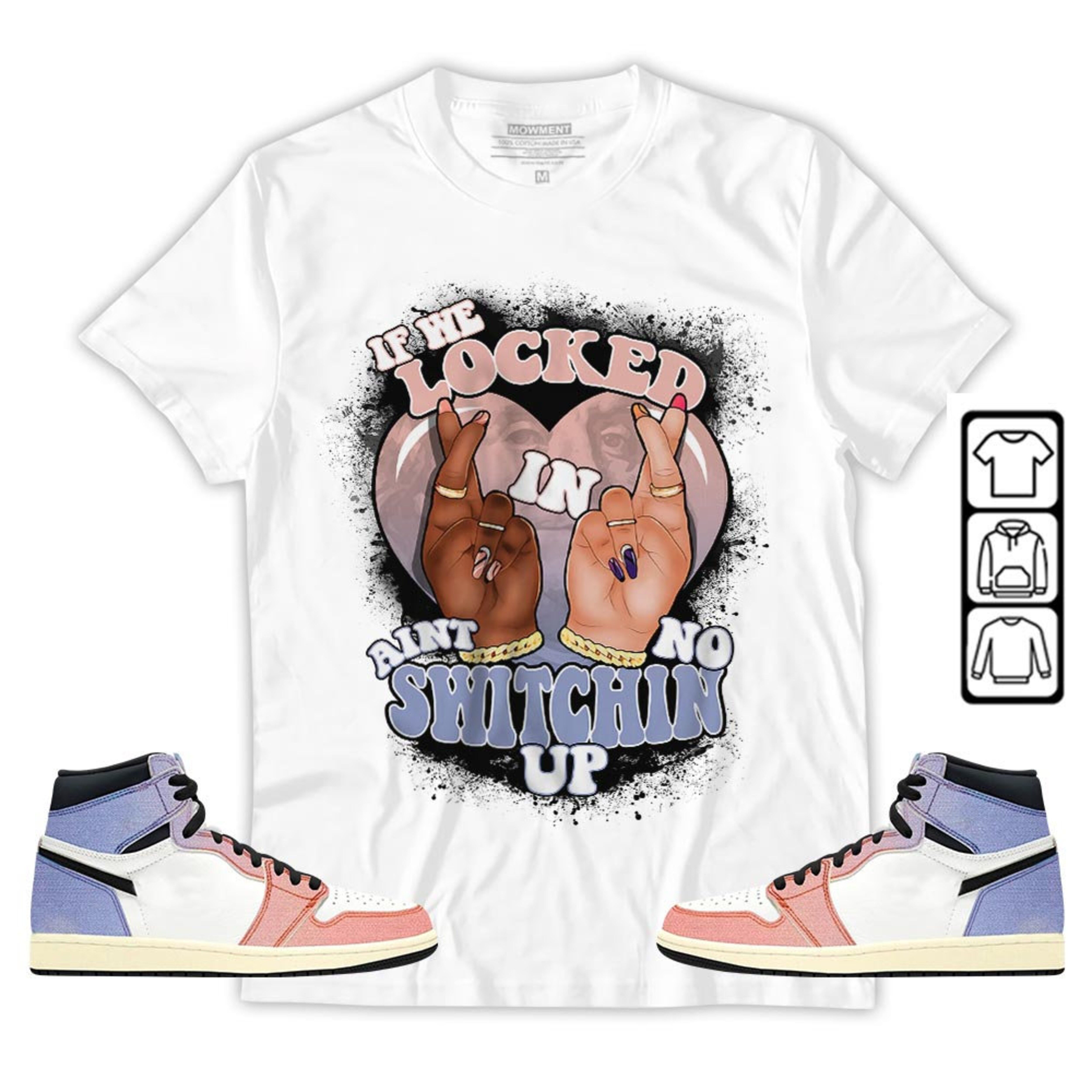 If We Locked In Unisex Sneaker Shirt Match Retro Skyline 1s Tee, Jordan 1 High OG Skyline T-Shirt, Hoodie, Sweatshirt