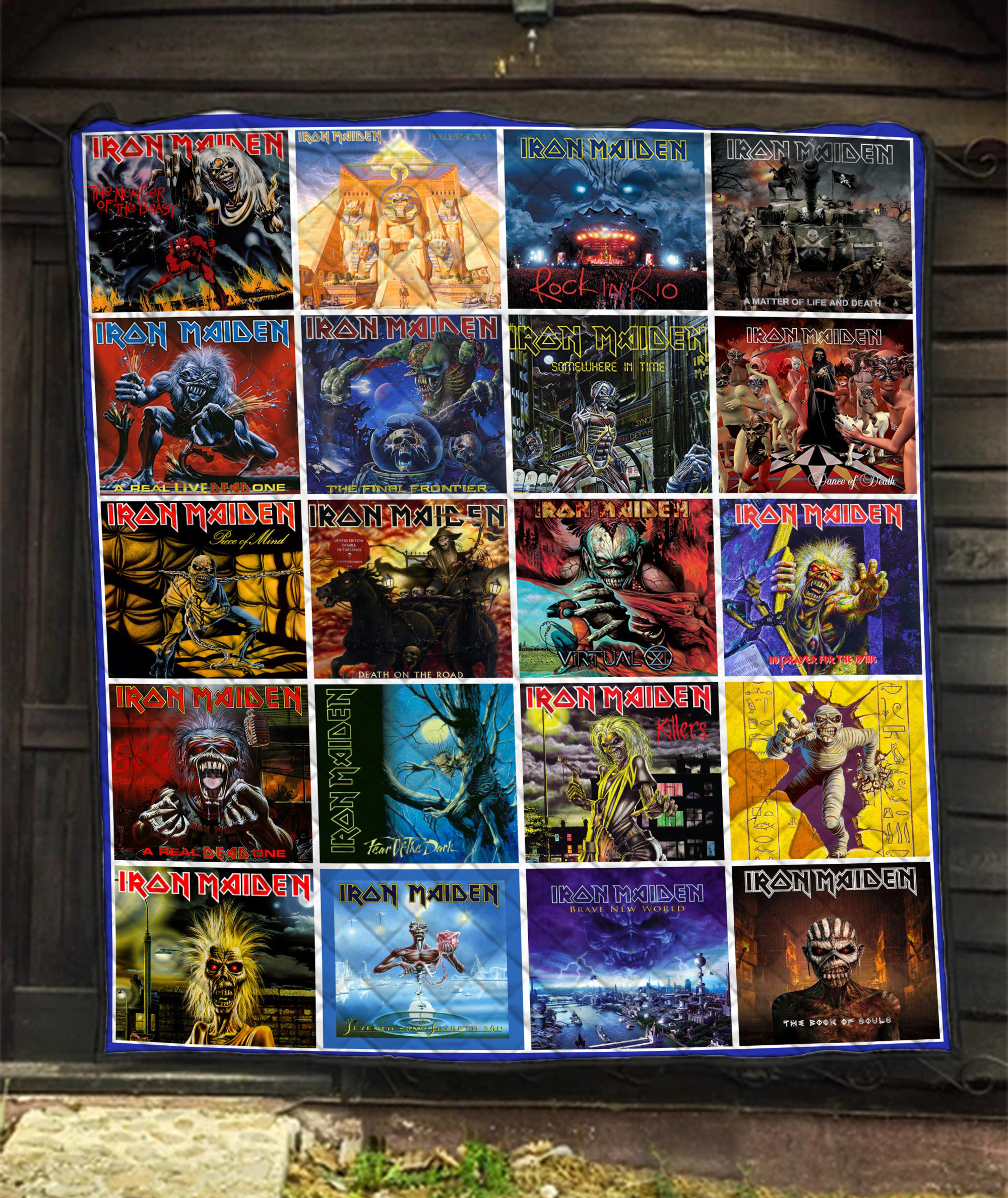 Iron Maiden Heavy Metal Rock Band Quilt Blanket - Perfect for Rock Music Enthusiasts
