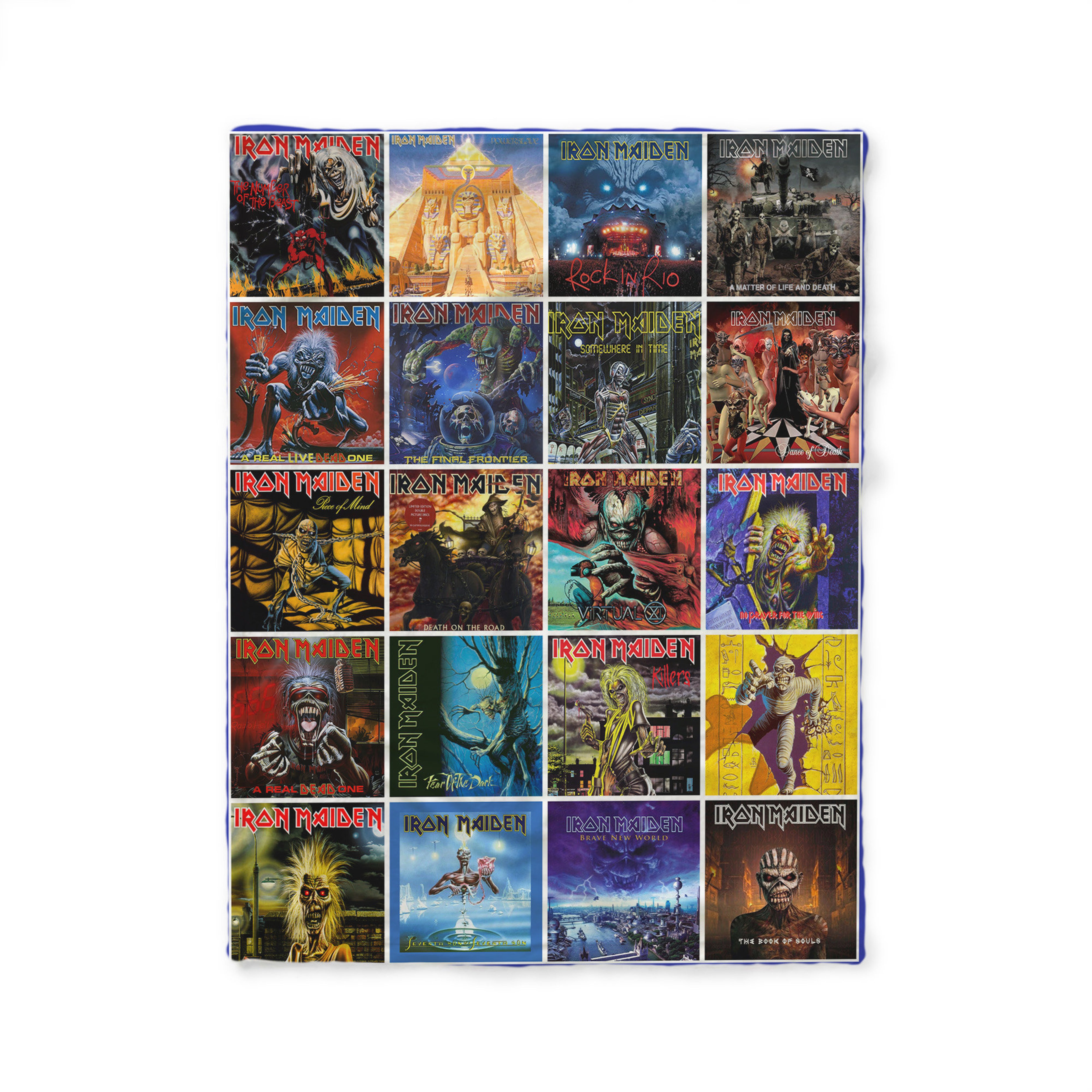 Iron Maiden Heavy Metal Rock Band Quilt Blanket - Perfect for Rock Music Enthusiasts