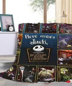 Jack Skellington Blanket, Halloween Blanket - Love You Blanket - Special Gift