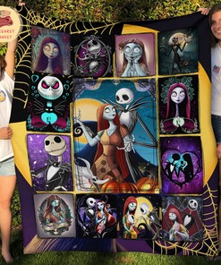 Jack Skellington Blanket, Jack Skellington Quilt - Personalized Horror Movie Gift