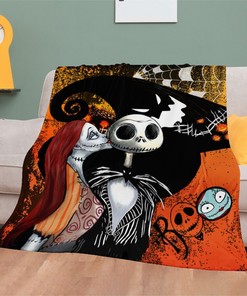 Jack Skellington Blanket, The Nightmare Before Christmas Blanket, Bedroom Decor