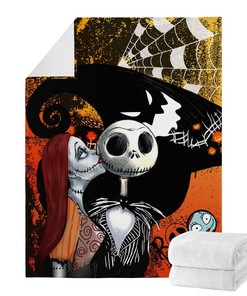 Jack Skellington Blanket, The Nightmare Before Christmas Blanket, Bedroom Decor