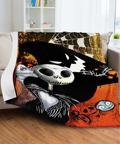 Jack Skellington Blanket, The Nightmare Before Christmas Blanket, Bedroom Decor