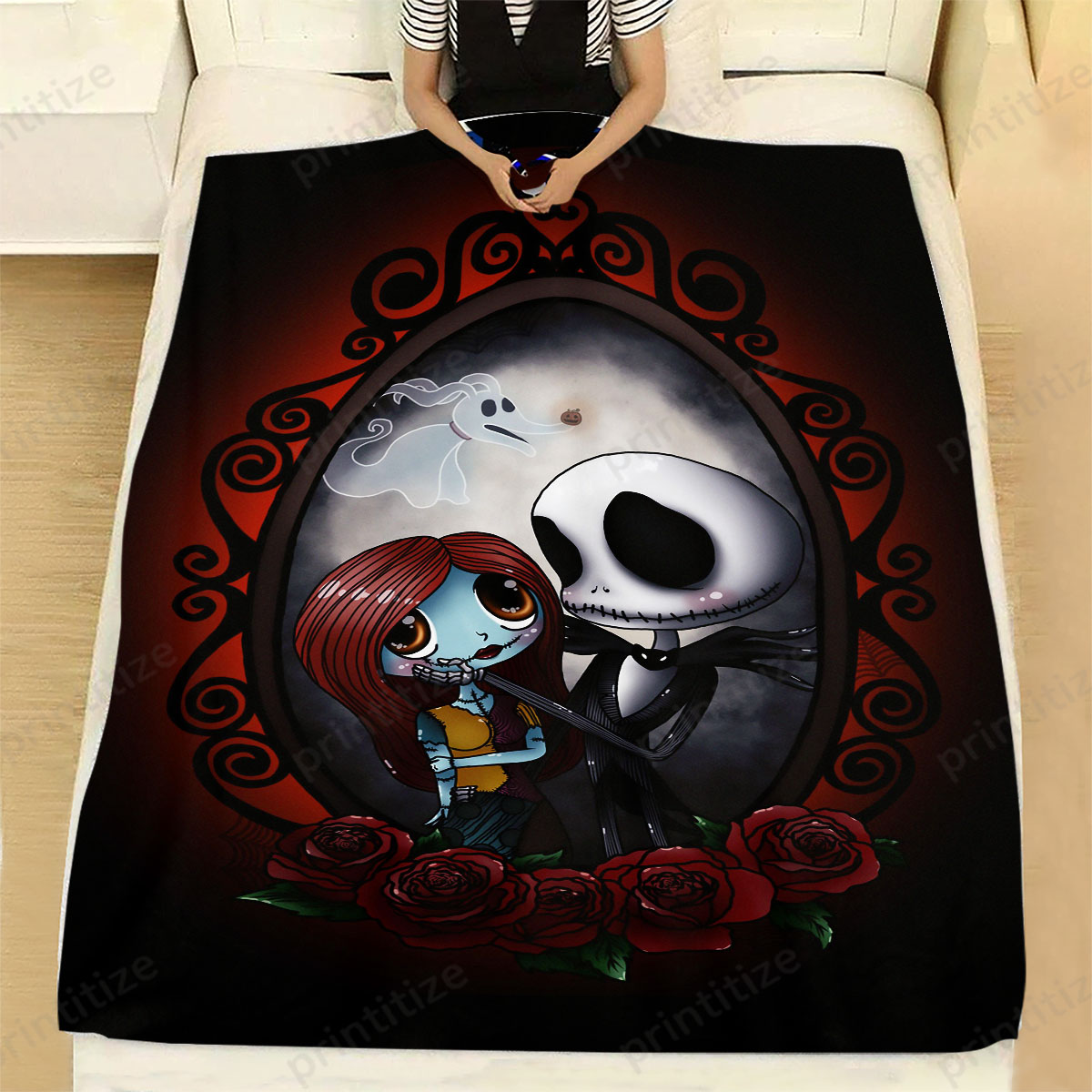 Jack Skellington Blanket, The Nightmare Before Christmas Jack Skellington And Sally Limited