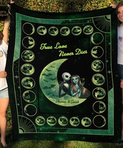 Jack Skellington Blanket, You Are My Happy Ending Nightmare Fleece Blanket - Couple Blanket