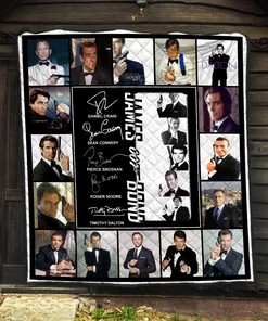 James Bond 007 Quilt Blanket - Ideal Gift for James Bond Fans
