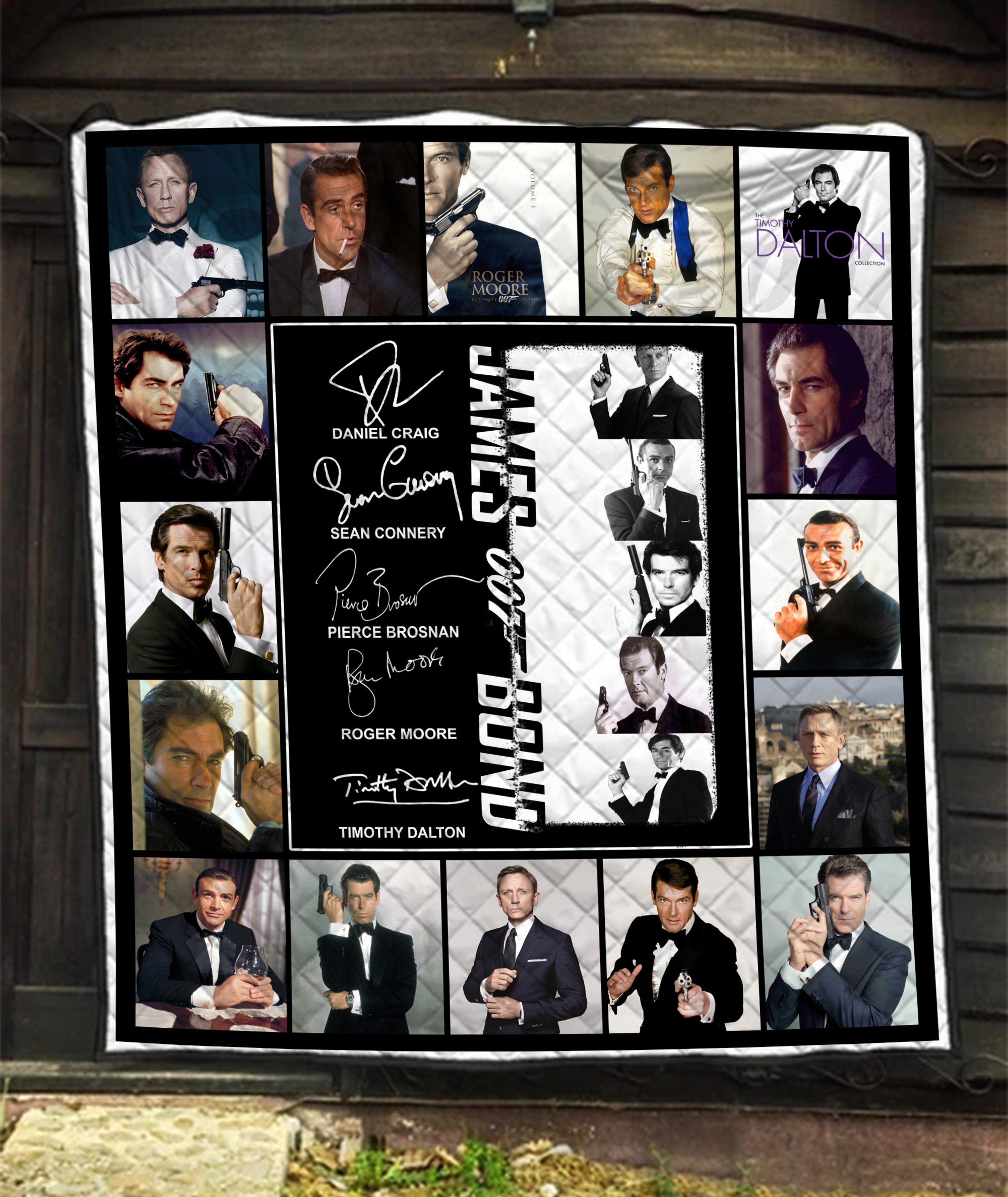 James Bond 007 Quilt Blanket - Ideal Gift for James Bond Fans