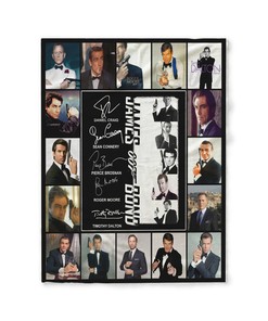 James Bond 007 Quilt Blanket - Ideal Gift for James Bond Fans