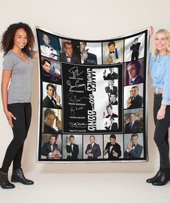 James Bond 007 Quilt Blanket - Ideal Gift for James Bond Fans