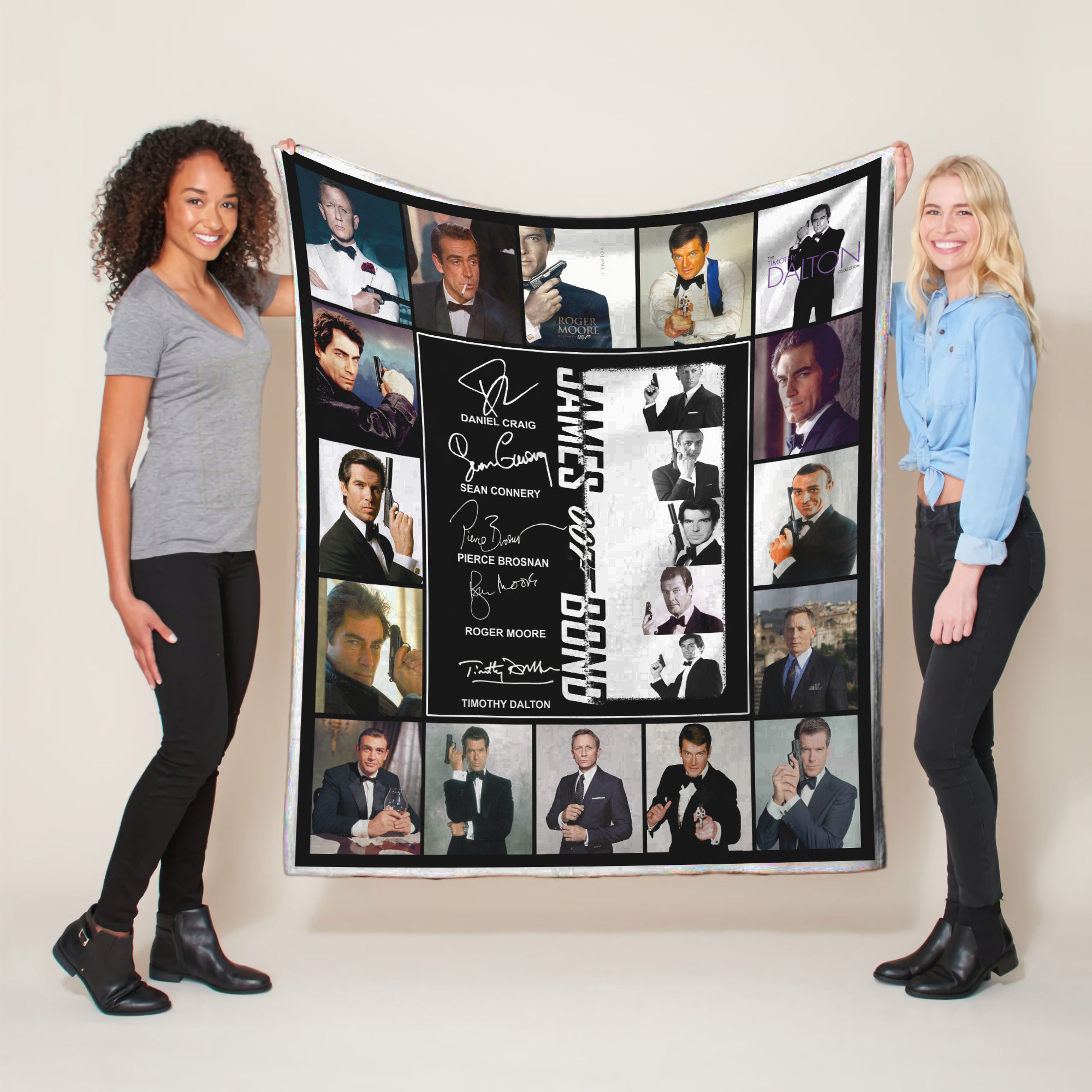 James Bond 007 Quilt Blanket - Ideal Gift for James Bond Fans