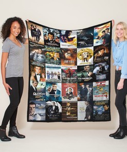 James Bond Quilt Blanket - Personalized Bedroom Decor for James Bond Fans