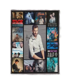 Jamie Dornan Signature Quilt Blanket, Xmas Birthday Wedding Gift