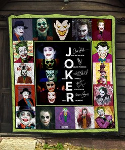 Joker Signatures Quilt Blanket - Cozy and Stylish Home Bedroom Decor for Fans