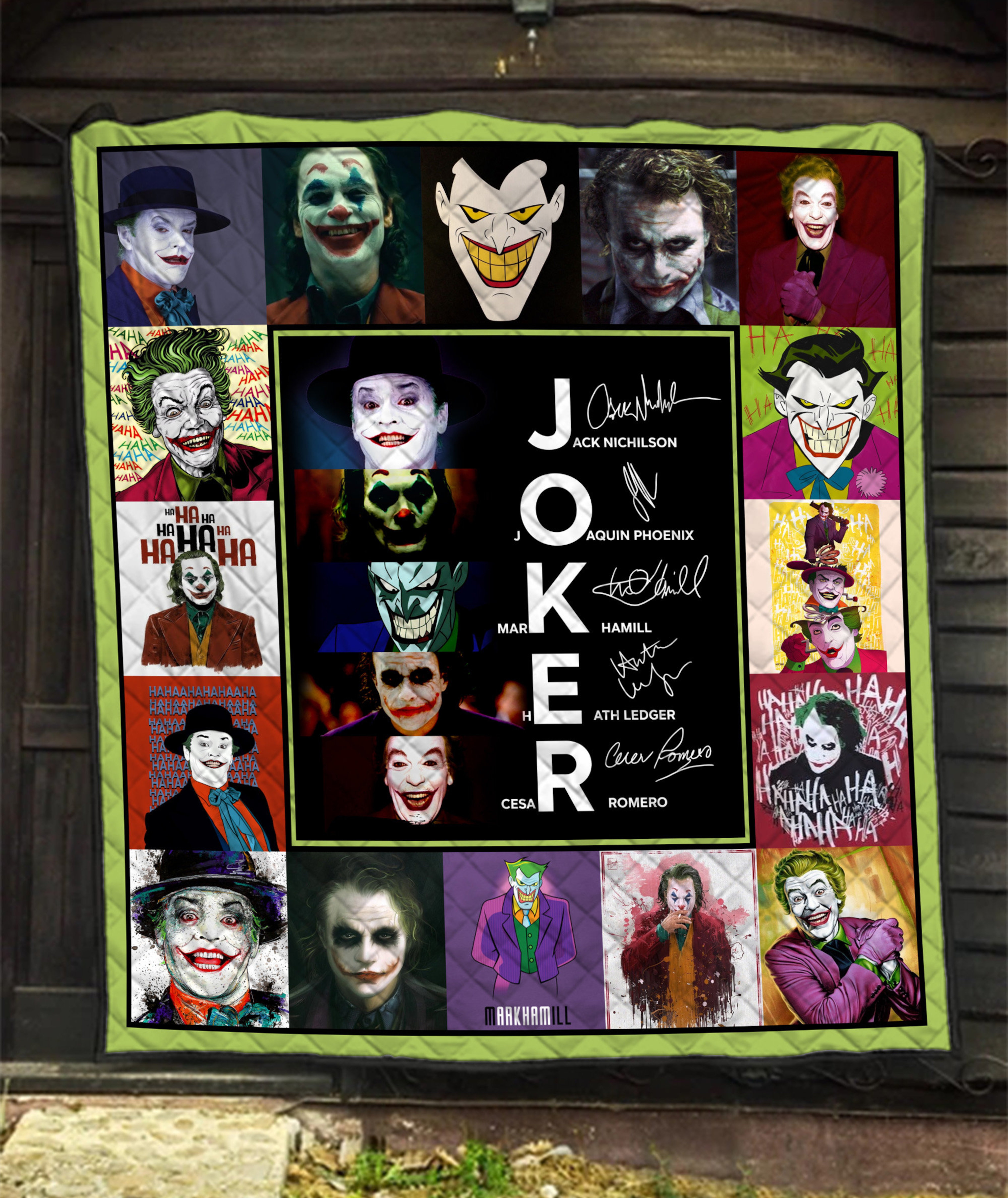 Joker Signatures Quilt Blanket - Cozy and Stylish Home Bedroom Decor for Fans