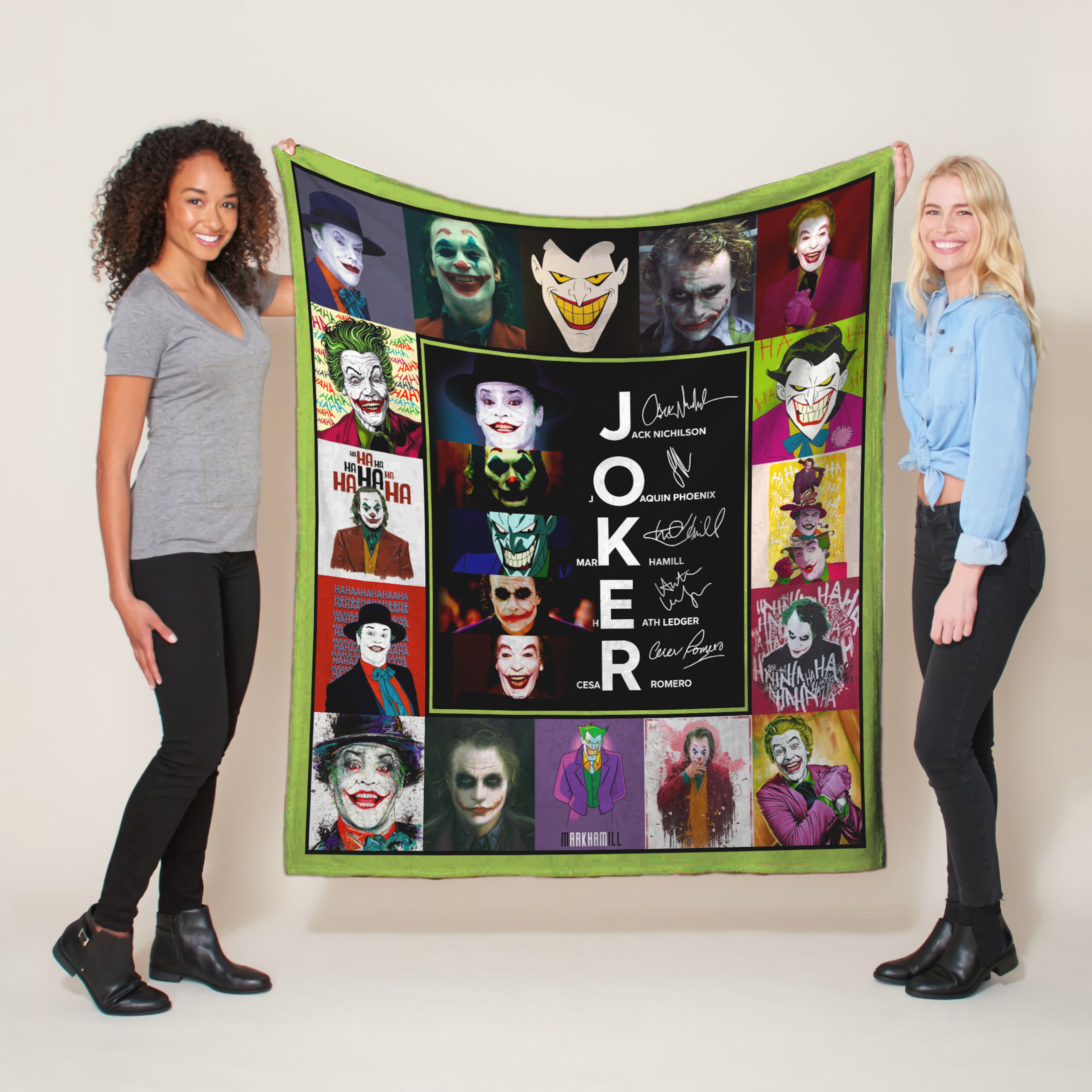 Joker Signatures Quilt Blanket - Cozy and Stylish Home Bedroom Decor for Fans