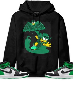 Jordan 1 Celtic Lucky Green Unisex Sweatshirt, Hoodie Shirts Bartman Simpson, Shirt To Match Sneaker
