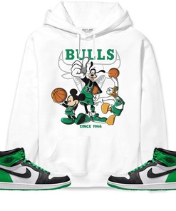 Jordan 1 Celtic Lucky Green Unisex Sweatshirt, Hoodie Shirts Disney Basketball, Shirt To Match Sneaker