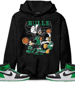 Jordan 1 Celtic Lucky Green Unisex Sweatshirt, Hoodie Shirts Disney Basketball, Shirt To Match Sneaker