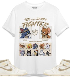 Jordan 1 Craft Vibrations Of Naija Unisex Shirt Cat And Mouse Fighter, Shirt To Match Sneaker