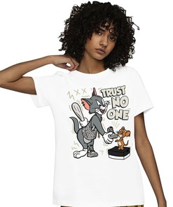 Jordan 1 Elephant Print White Cement Unisex Shirt Trust No One Cat And Mouse, Shirt To Match Sneaker