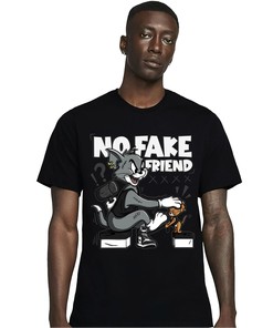 Jordan 1 High 85 Black White Unisex Shirt Fake Friend Cat And Mouse, Shirt To Match Sneaker