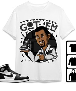 Jordan 1 High 85 Black White Unisex Shirt Got Em Martin, Shirt To Match Sneaker