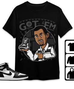 Jordan 1 High 85 Black White Unisex Shirt Got Em Martin, Shirt To Match Sneaker