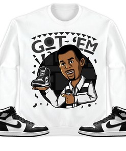 Jordan 1 High 85 Black White Unisex Shirt Got Em Martin, Shirt To Match Sneaker
