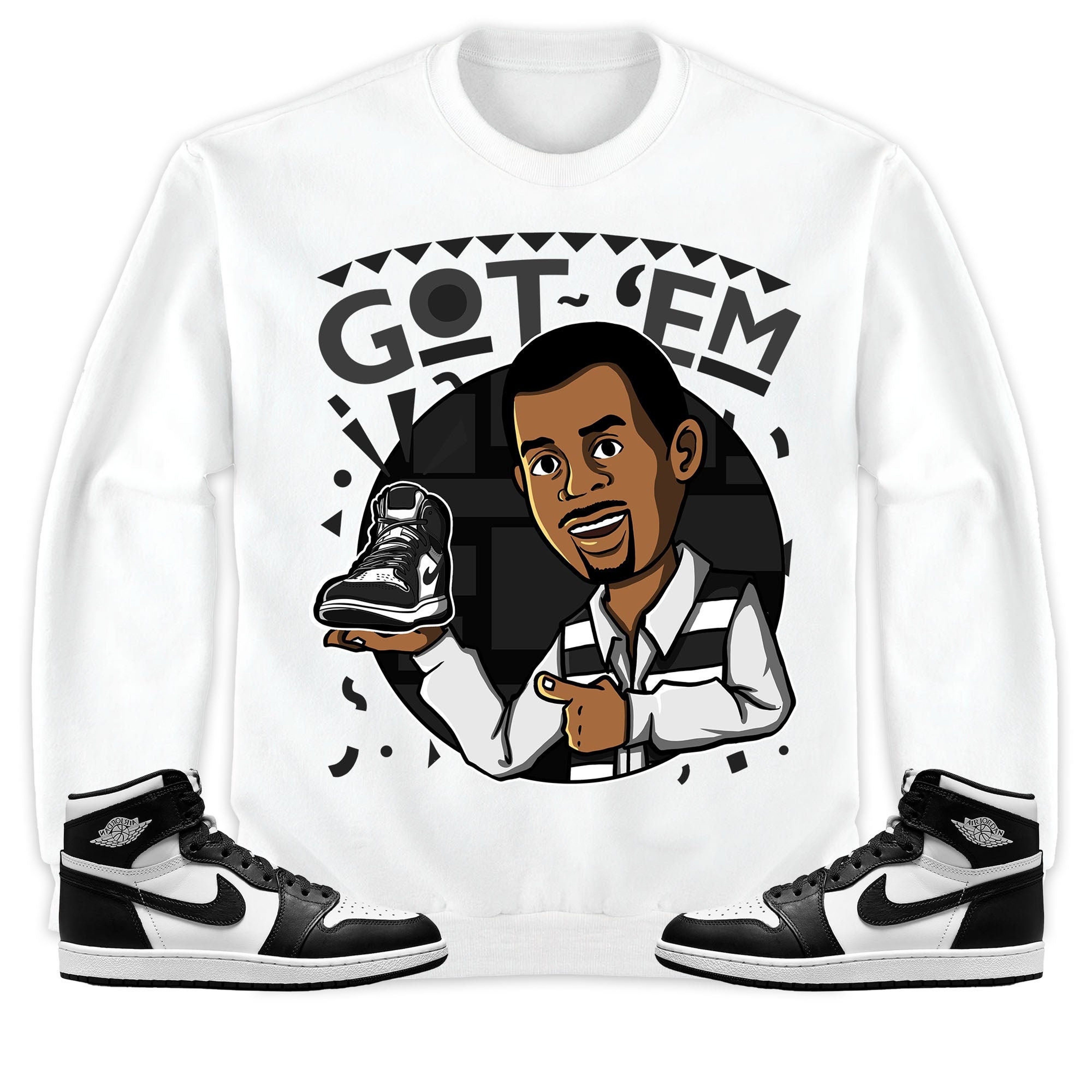 Jordan 1 High 85 Black White Unisex Shirt Got Em Martin, Shirt To Match Sneaker