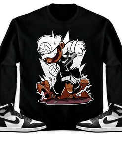 Jordan 1 High 85 Black White Unisex Sweatshirt, Hoodie Super MRO Got Em, Shirt To Match Sneaker